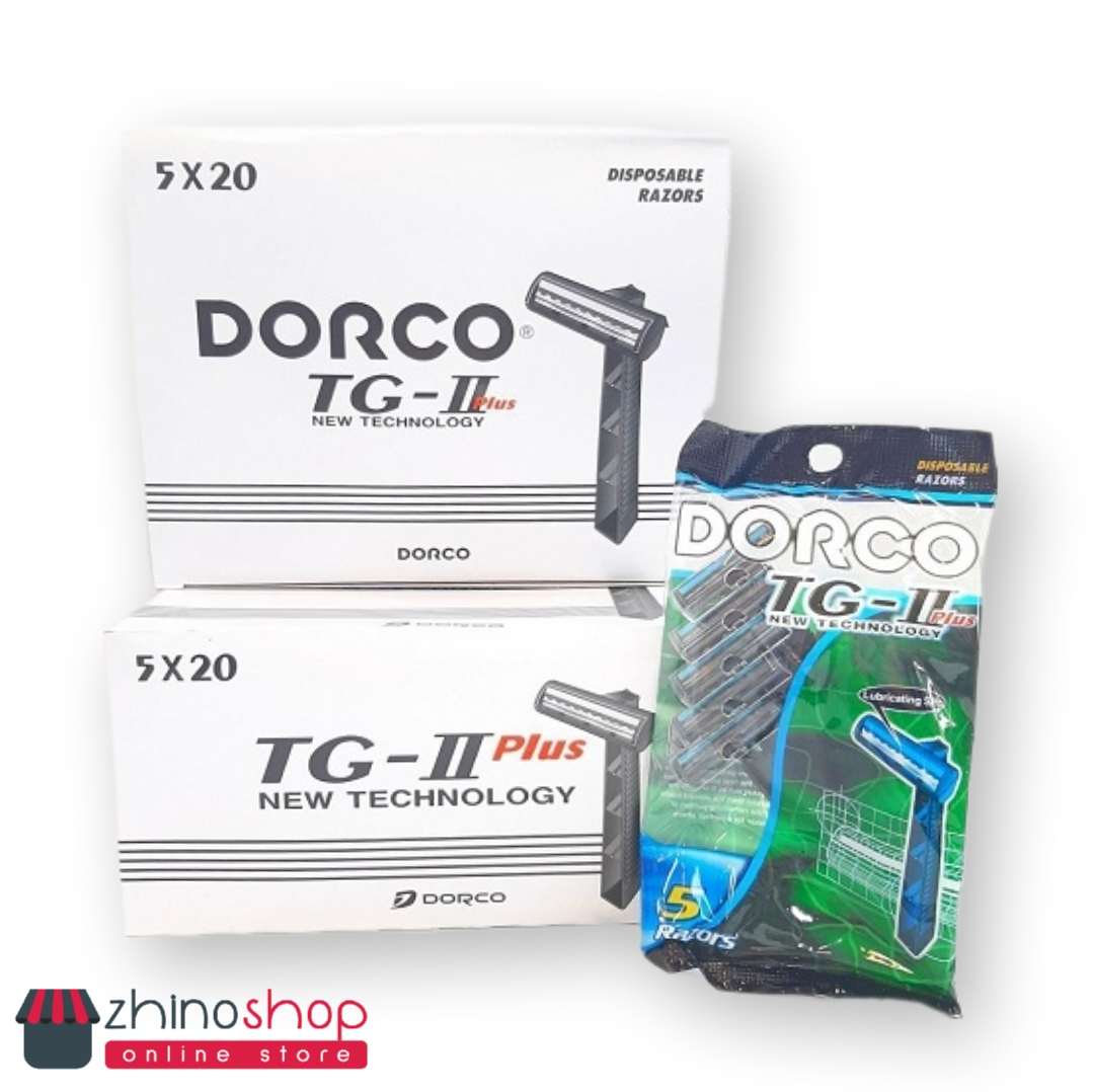 خود تراش دو لبه دورکو DORCO مدل TG-II Plus بسته 5 عددی